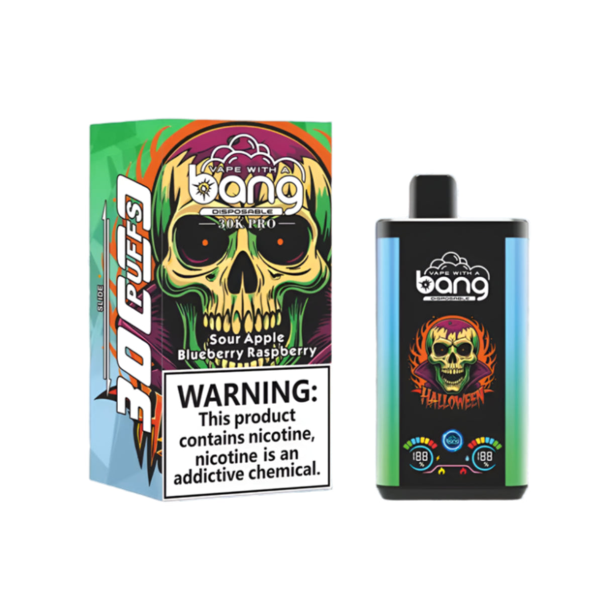 Bang Pro 30 Mil Puffs Sour Apple Blueberry Rasberry