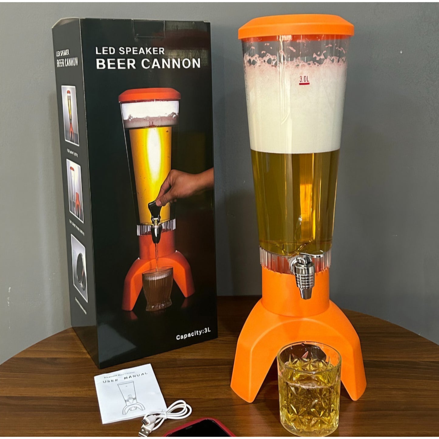 Dispensador De Bebidas Con Bocina Bluetooth