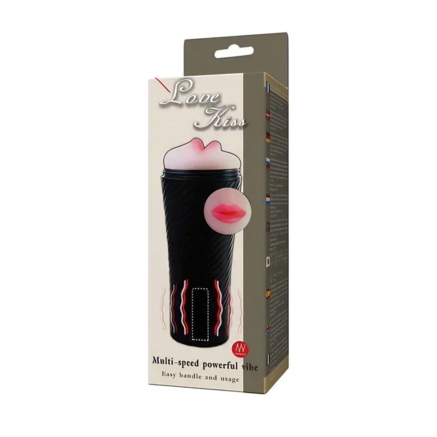 Masturbador Masculino Vibrador Love Kiss/Baterías