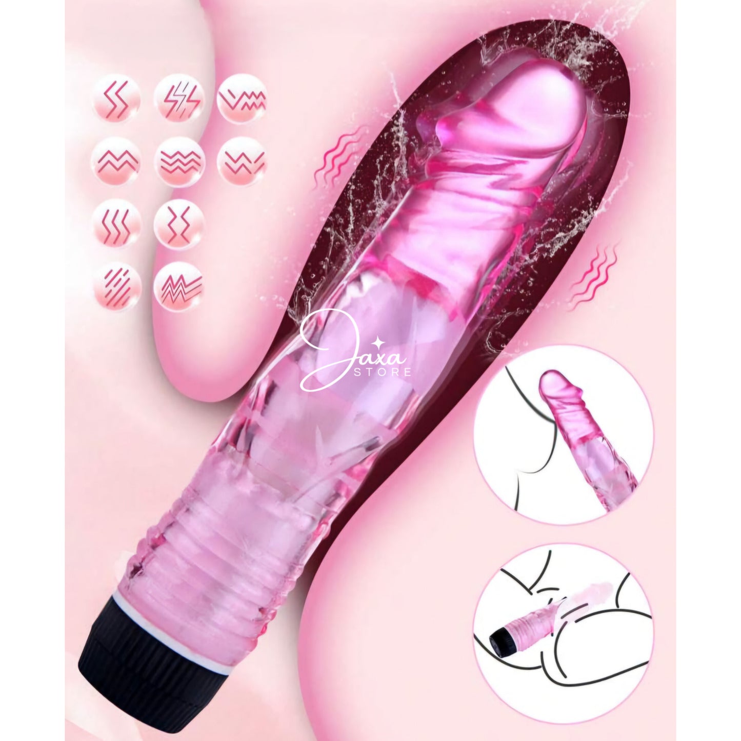 Dildo Vibrador/Baterías Colors