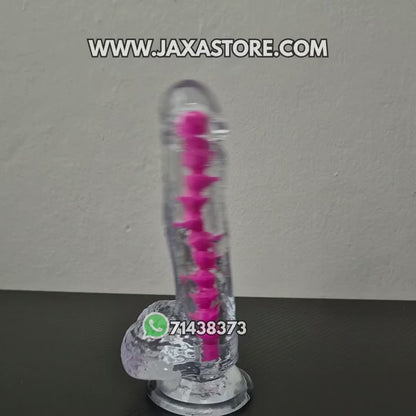 Dildo Jelly Con modo vertebra 21 cm