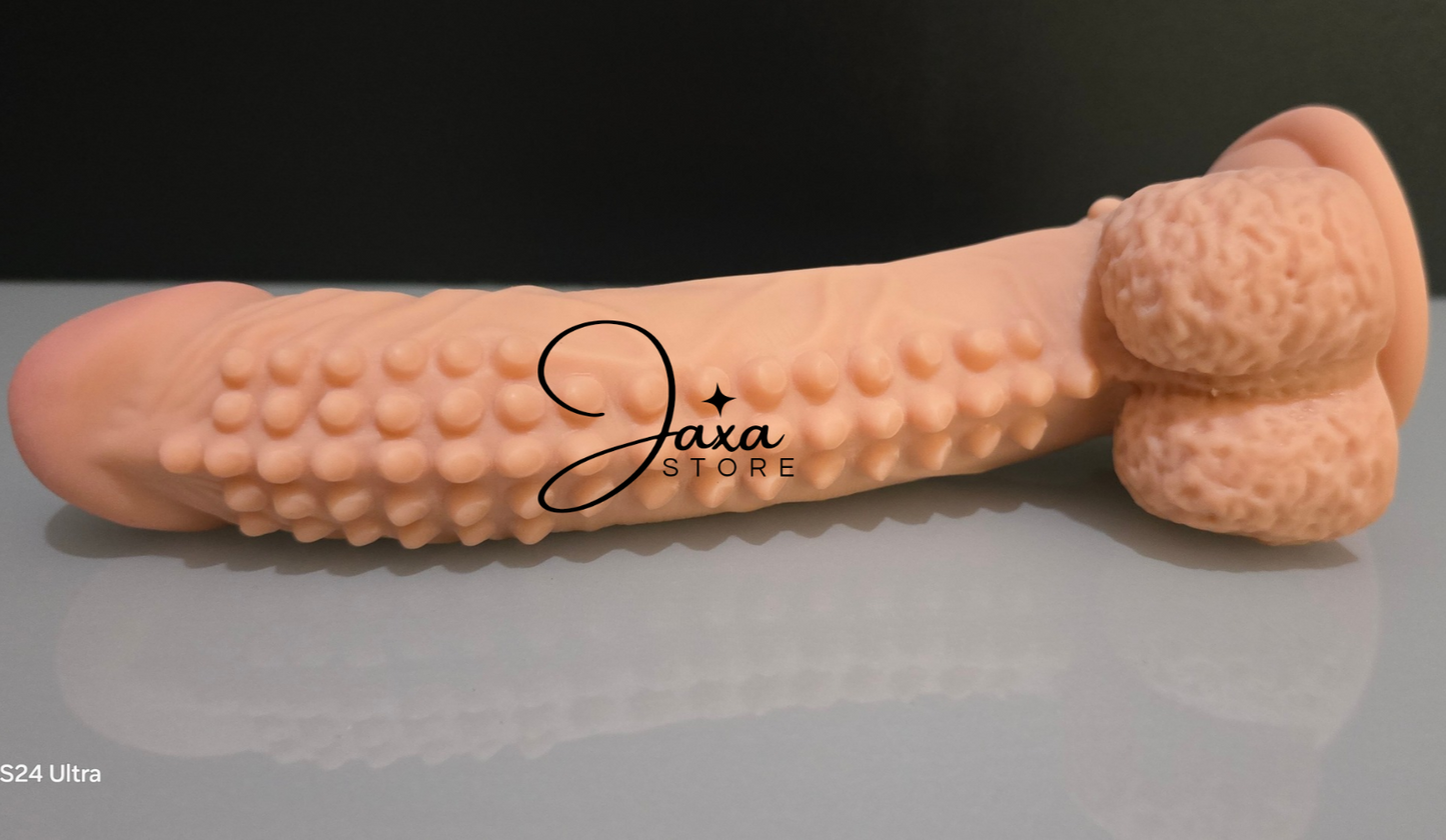 Dildo texturizado con ventosa