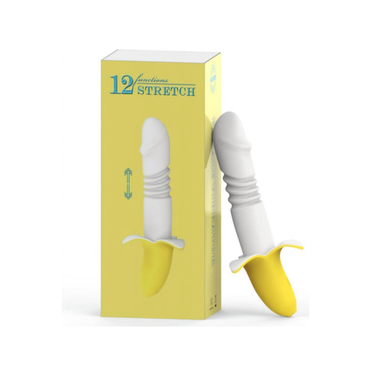 Vibrador Banana Retráctil (Con Movimiento de empuje)