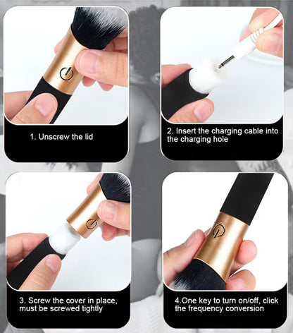 Brocha vibradora recargable