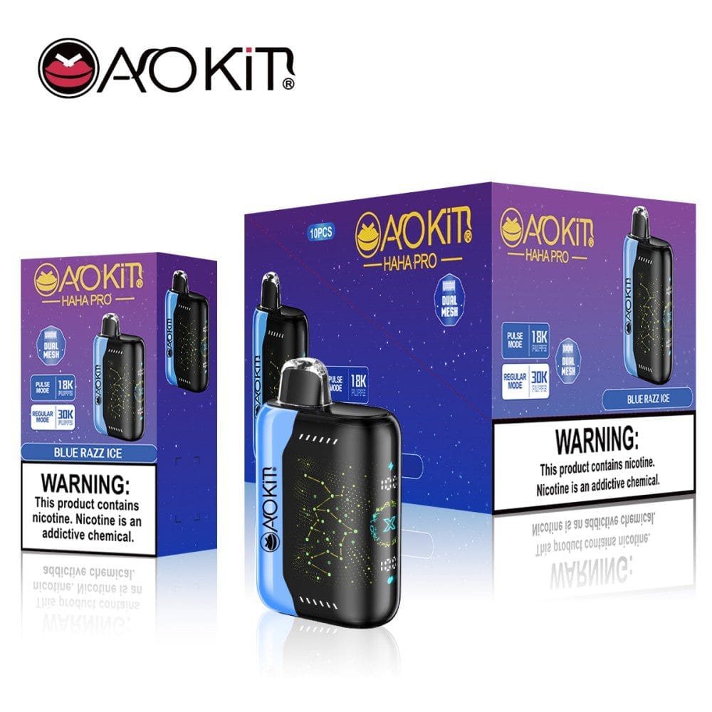 Aokit HAHA PRO 30 Mil Puffs Blue Razz Ice
