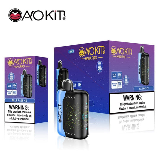Aokit HAHA PRO 30 Mil Puffs Blue Razz Ice