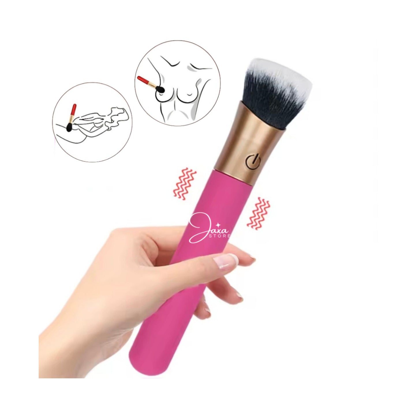 Brocha vibradora recargable