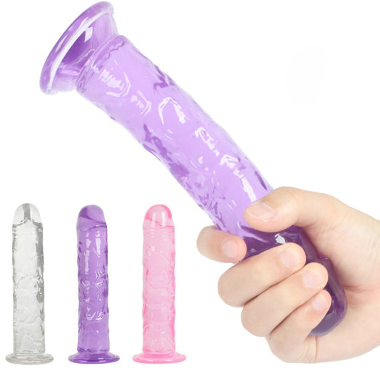 Dildo jelly con ventosa 23cm