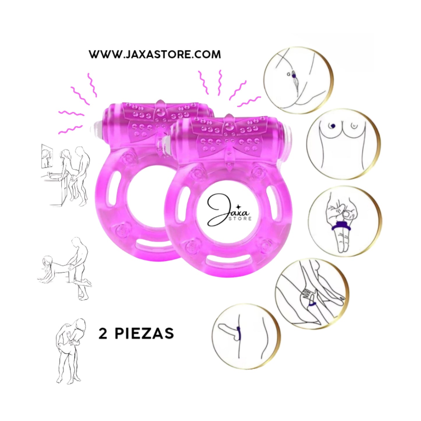 2 Anillos retardantes para pene