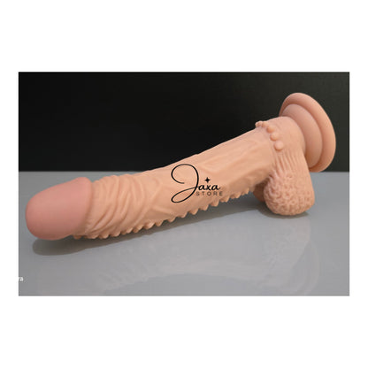 Dildo texturizado con ventosa